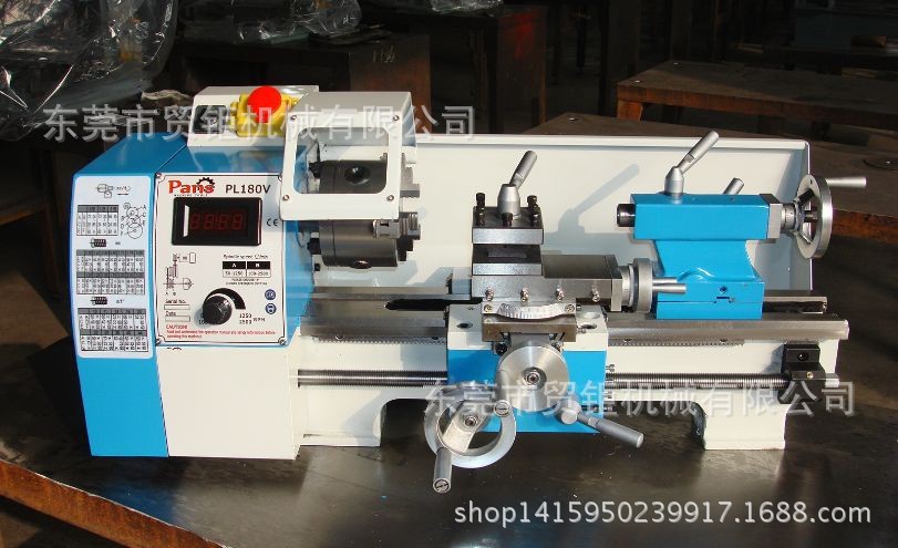 家用DIY无级变速车床 180V车床 微型卧式机床仪表车床180V*300