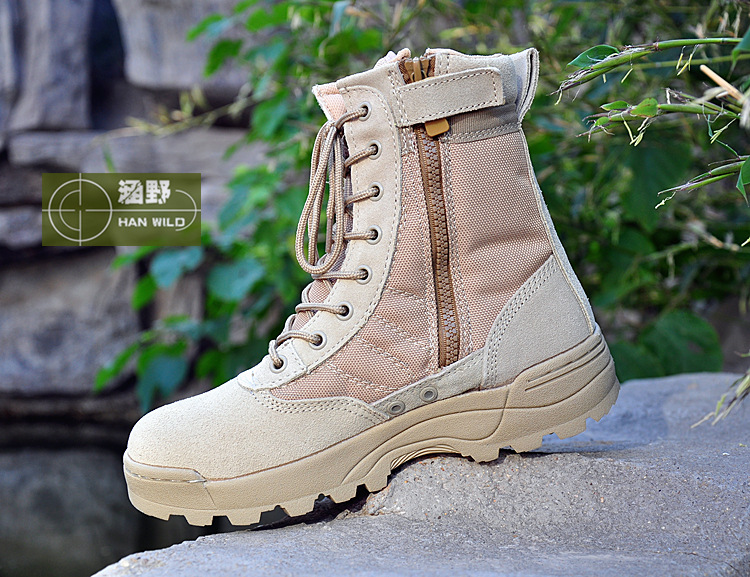 Bottes militaires en cuir - amortissement - Ref 1397345 Image 28