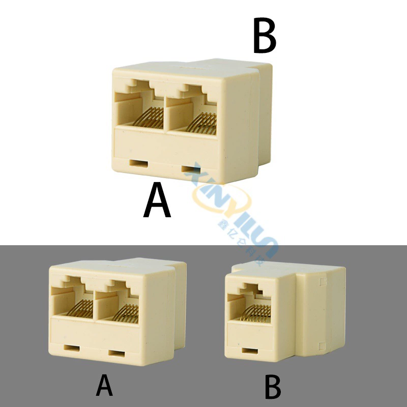 Разъем расширения кабеля кабельной сети фабрики разъема расширения кабеля сети тройника RJ45 сети сразу
