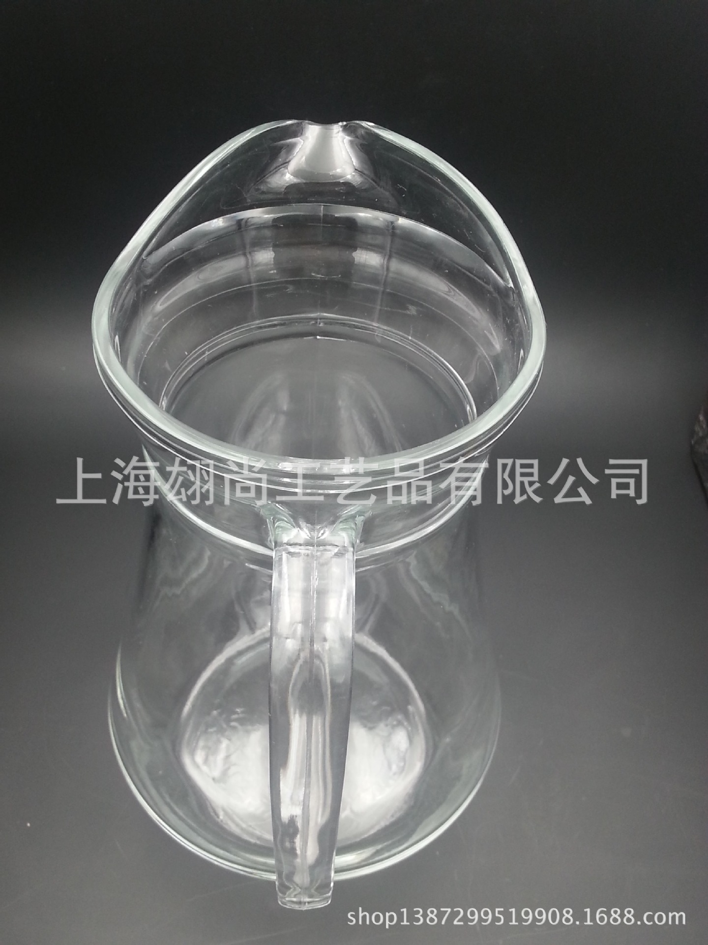 1.3L带手柄盖子扎壶印刷LOGO机制玻璃扎壶时尚创意玻璃壶一件起发-阿里巴巴