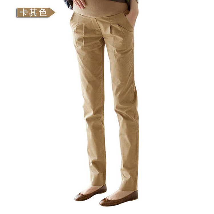 Pregnant women's clothing spring and autumn Korean style harem pants pregnant women's belly support pants cotton casual plus size comfortable pregnant women's pants wholesale