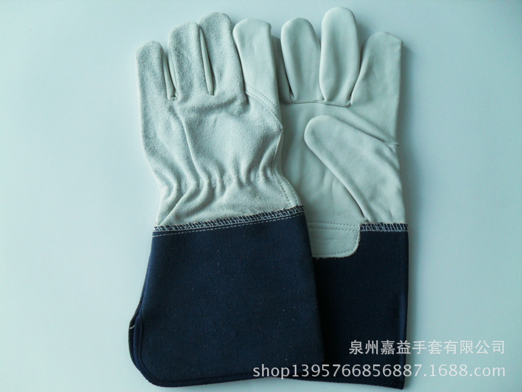 牛头皮掌牛二层皮背电焊手套