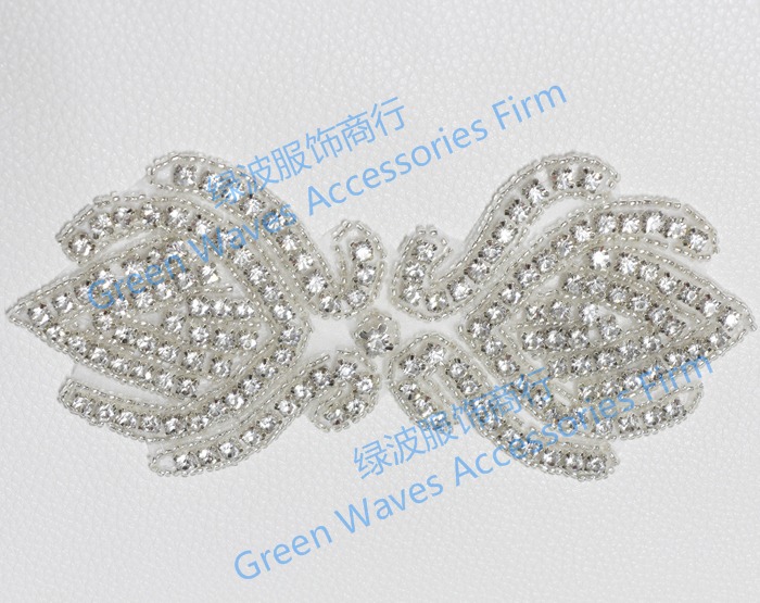 DIY熨烫AB彩钻手缝花朵造型背胶烫钻贴钻服装装饰品鞋子服饰配件