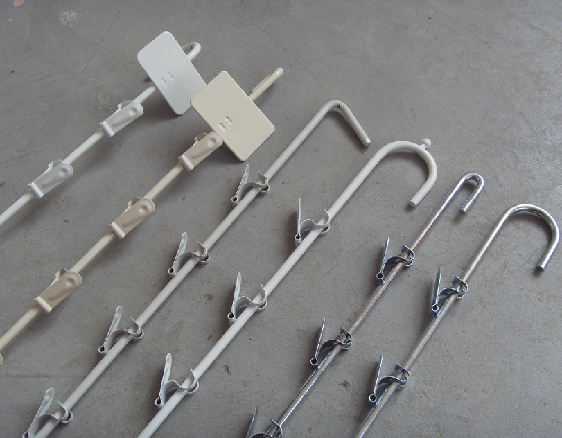 源头工厂 商超金属挂条 袋装零食展示架 货架挂条 超市零食夹条