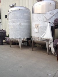 不锈钢蒸汽加热食品、医药立式1500L存储罐