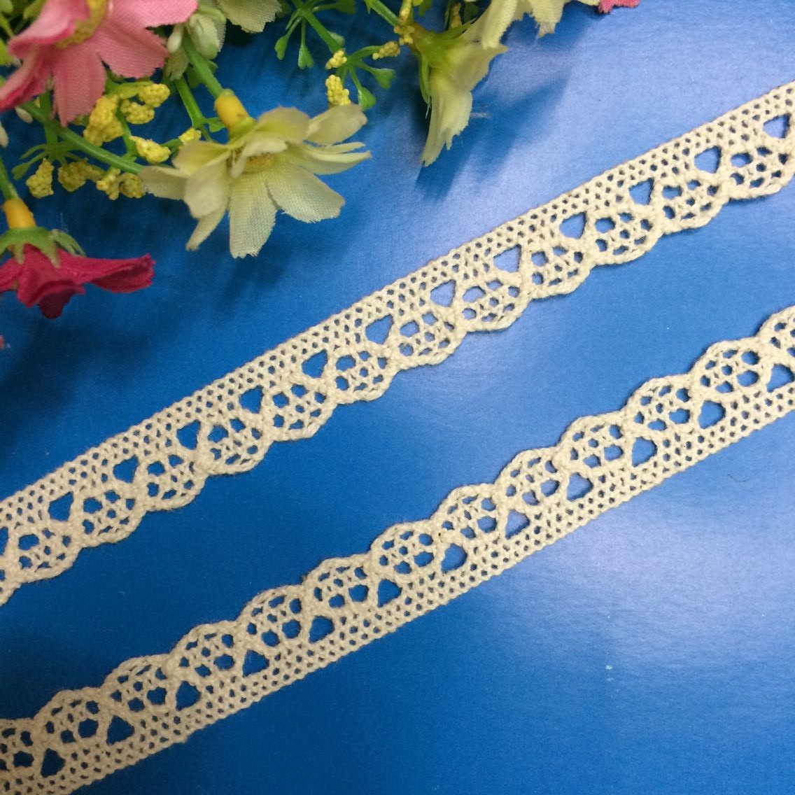 现货低价促销DIY工艺品装饰1.5厘米精细棉线花边