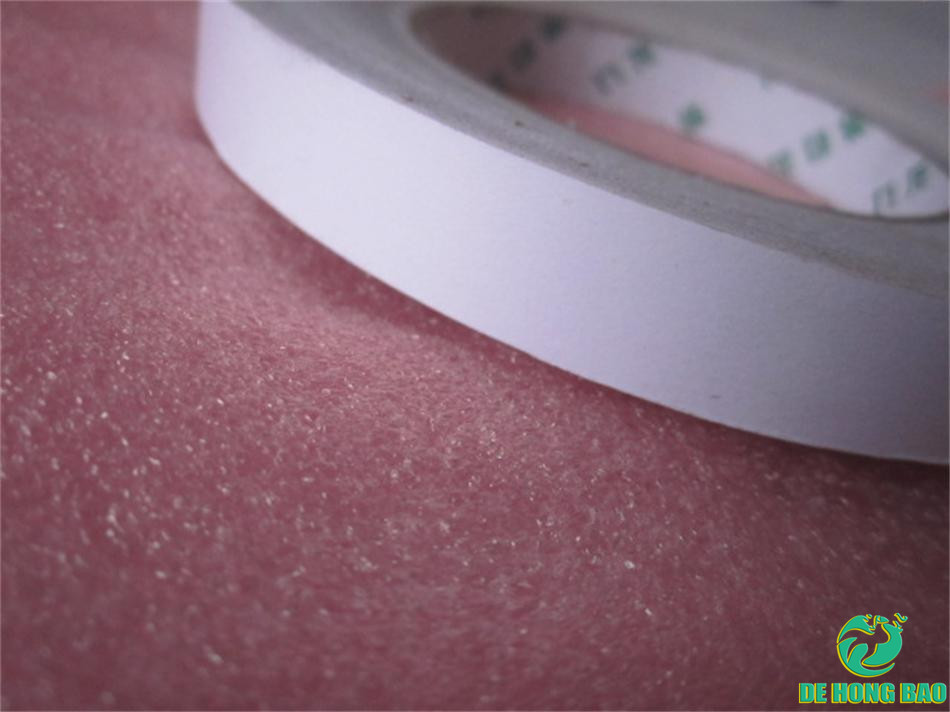 厂家批发皇冠加粘白色双面胶带油性双面胶纸高粘易撕双面胶带定做