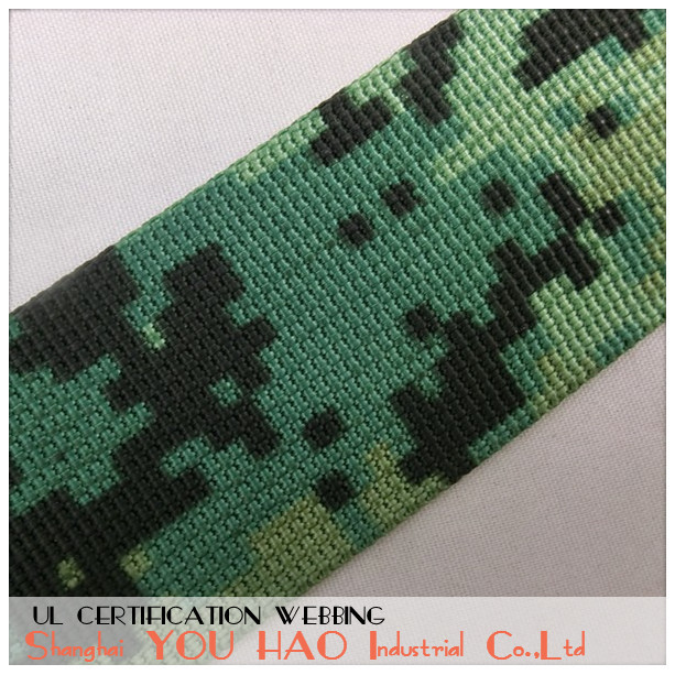 3.8cm 军绿迷彩织带 迷彩印花织带 箱包织带 尼龙织带