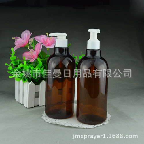 pet塑料瓶产品500ml 按压乳液泵瓶 塑料空瓶子