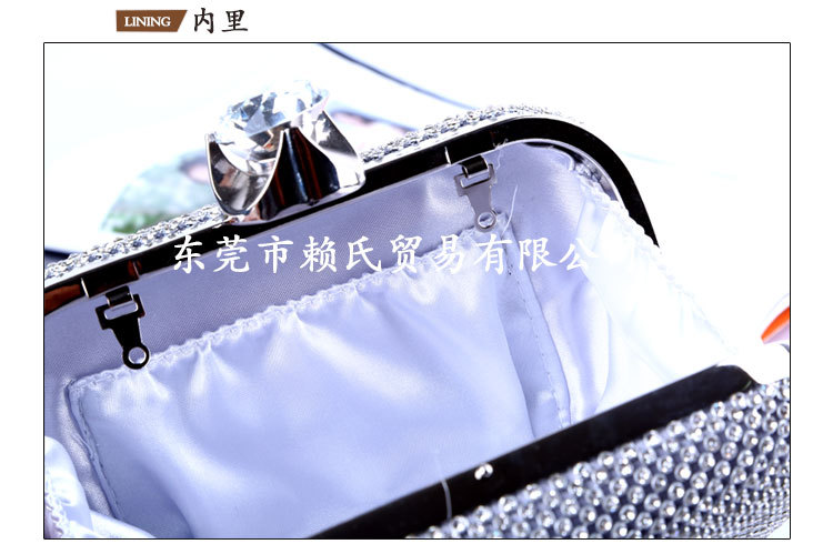 New Banquet Evening Bag Handmade Diamond Clutch Wholesale display picture 12