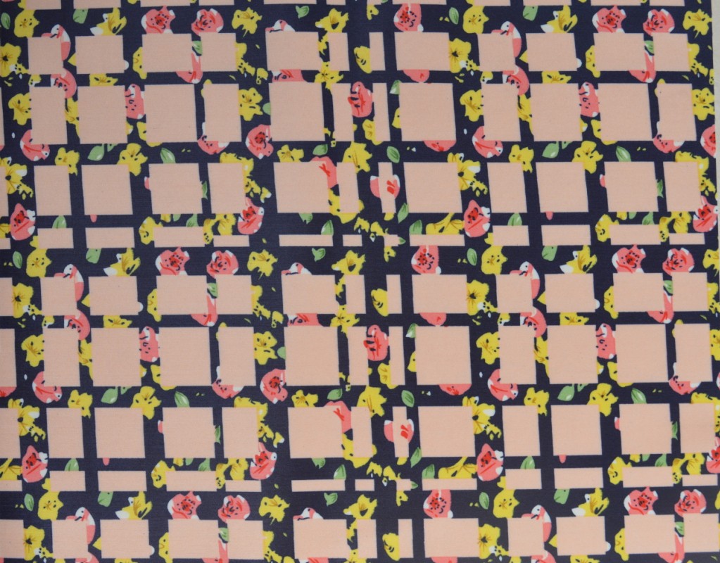 韩国绒印花043 1#