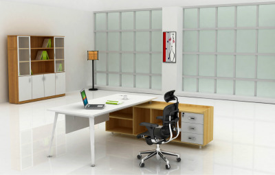 Guangdong Oumai desk Boss table modern Simplicity Head Manager&#39;s Office Tables and chairs cabinet Bantai