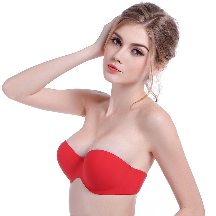 新款婚纱文胸无痕聚拢透气式胸贴调整型无肩带女内衣|ms