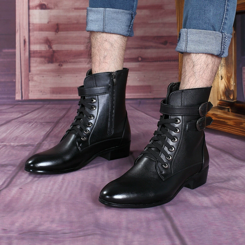 Британские мужские сапоги, мужские весенне-осенние ботинки Martin, мужские модные короткие сапоги, простые однослойные сапоги, мужская обувь