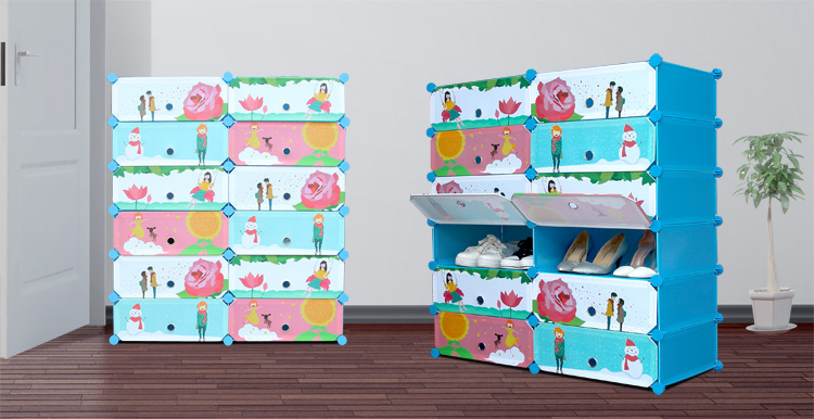 蓝片鞋柜门(展示图)