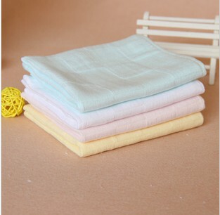 Double-Sided Untwisted Yarn Soft Gauze Face Towel Pure Color Easy-Drying Towel 30*50 Cotton Soft Quick-Drying