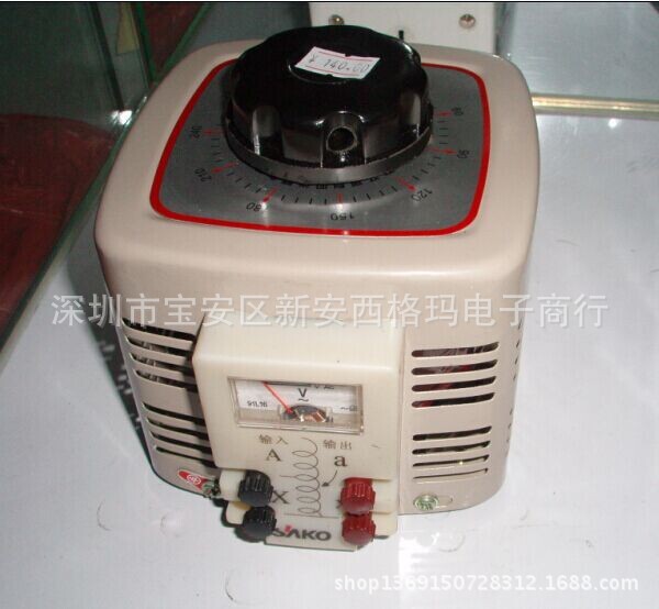 单相调压器 0.5KVA 输出AC 0-300V自耦式 交流调压器TDGC2-0.5KVA