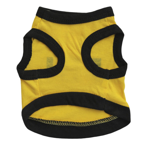 Pet supplies dog clothes cotton black printed fbi pet vest teddy clothes spring and summer new style