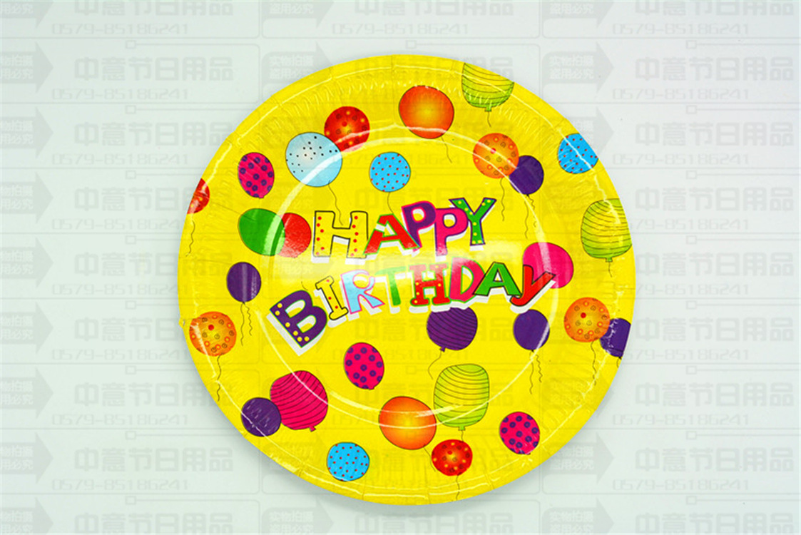 Manufactor Direct selling Customized pattern birthday party Cartoon Christmas Dot White Tray Paper plates Cake pan