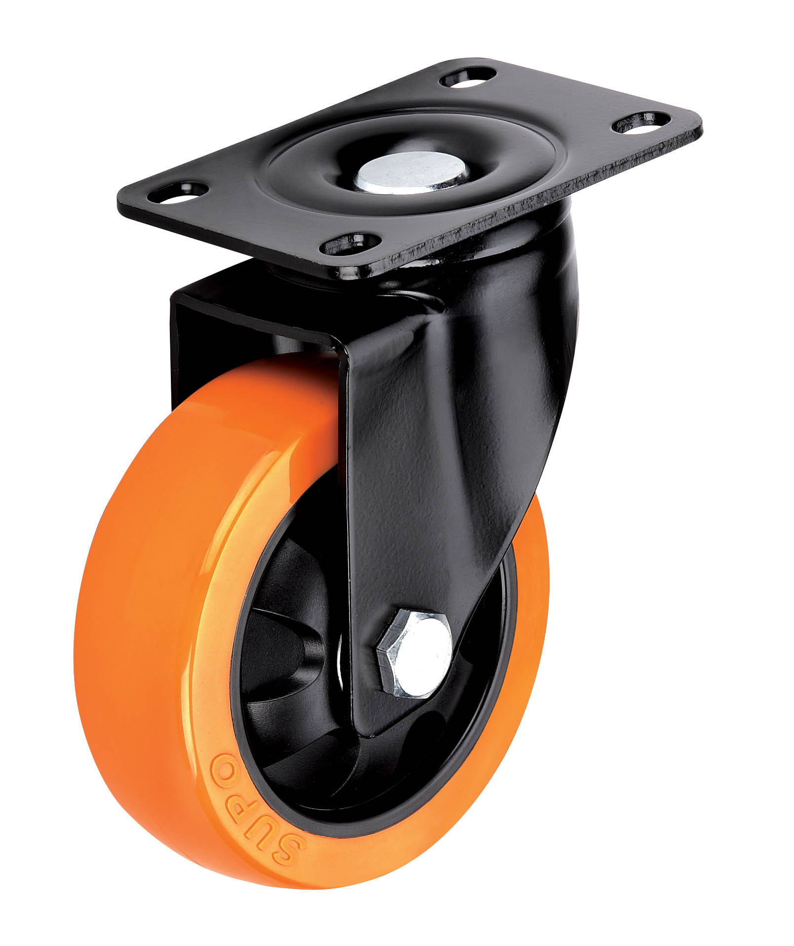 双轴承中型轮 高科技聚氨酯脚轮 PU轮 深圳向荣脚轮SUPO 机械设备