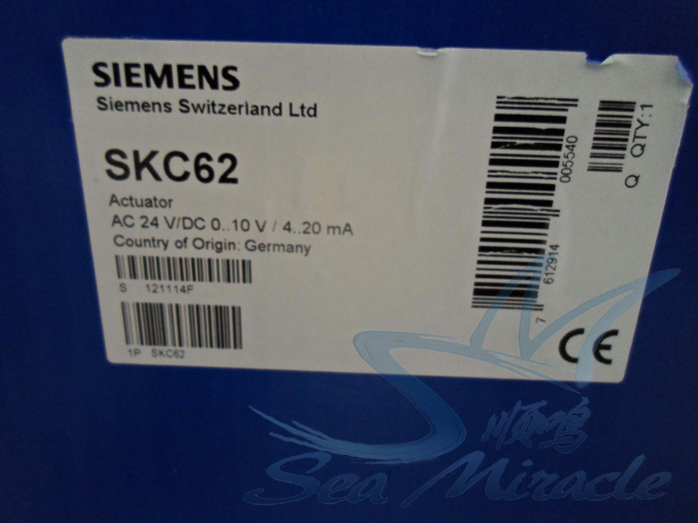 SIEMENS西门子SKC62 电动阀门执行器 带弹簧复位液压执行器 西门子