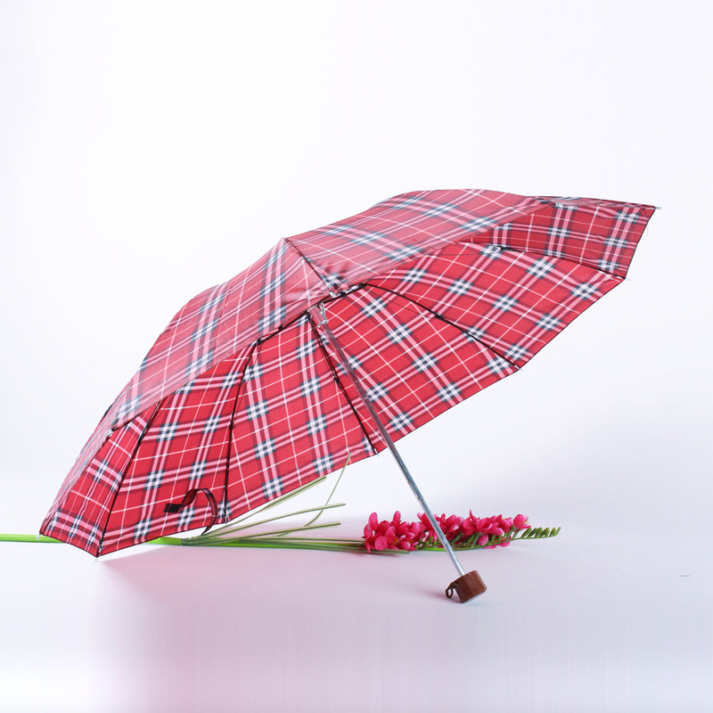 58*8K boutique umbrella lattice umbrella male students sunny and rainy folding umbrella shop cheap spot wholesale XA-81