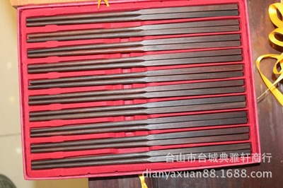 筷子 红木筷子 老挝大红酸枝筷子(10双)家用实木交趾黄檀筷子