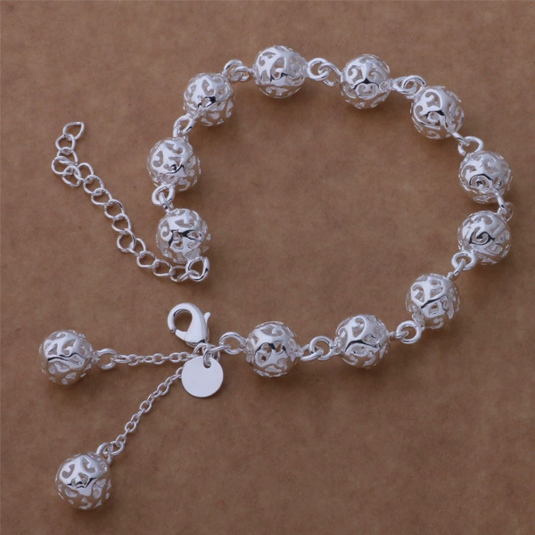 Серебряное модное серебряное браслет, аксессуар, образец серебра 925, корейский стиль, городской стиль, оптом