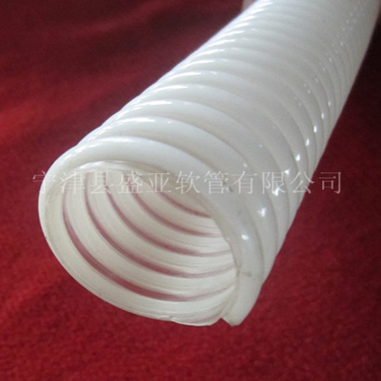 供应PU塑筋加强螺旋软管/耐磨塑筋管 内壁平滑高弹性耐腐蚀风管