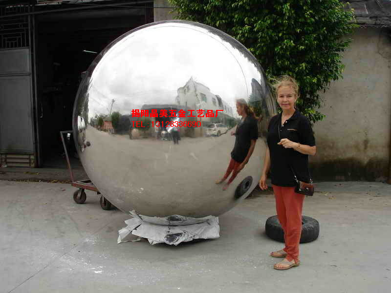 揭阳厂家供应不锈钢大型雕塑空心圆球--不锈钢大型雕塑用空心球