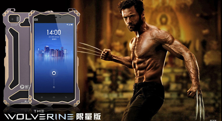 R-Just Gundam Aerospace Aluminum Contrast Color Shockproof Metal Shell Outdoor Protection Case for Xiaomi Mi 3