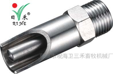 六角型不锈钢鸭嘴式铜帽猪饮水器1/2不锈钢接头猪嘴