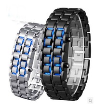 现货情侣表LED手表 创意手表 LED连条手表 LED熔岩表 学生表