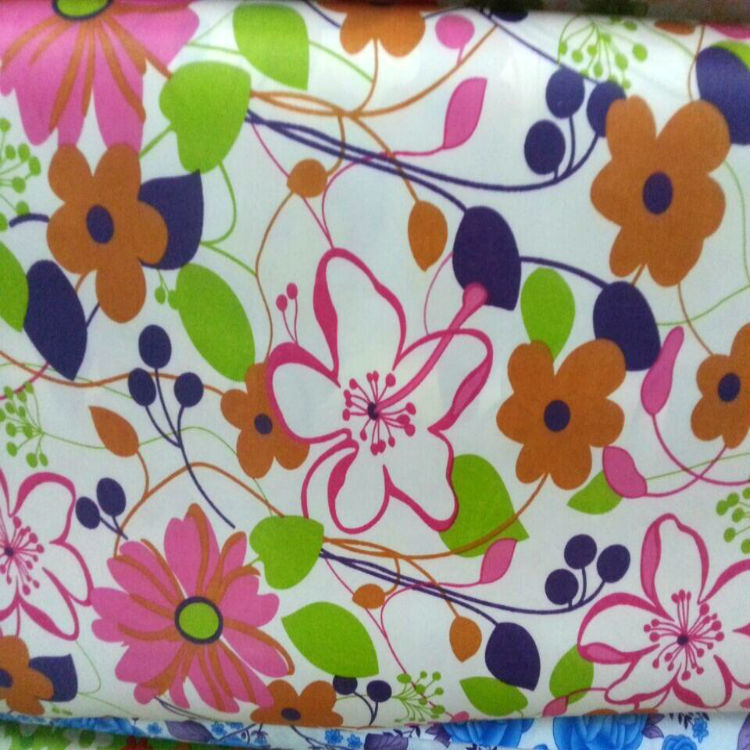 厂家直供印花雨衣布 防水布 防雨 童车 雨伞 雨衣 围裙 PVC压延布|ru