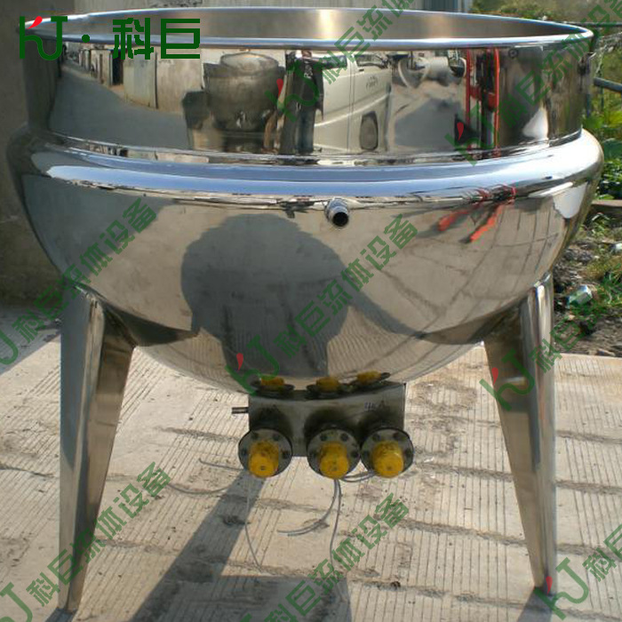 不锈钢夹层锅 立式电加热无搅拌夹层锅 导热油蒸锅