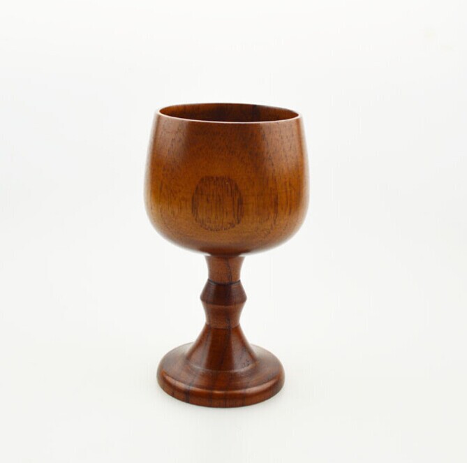 枣木木制酒杯出口品质订制生产老漆红酒杯高脚杯