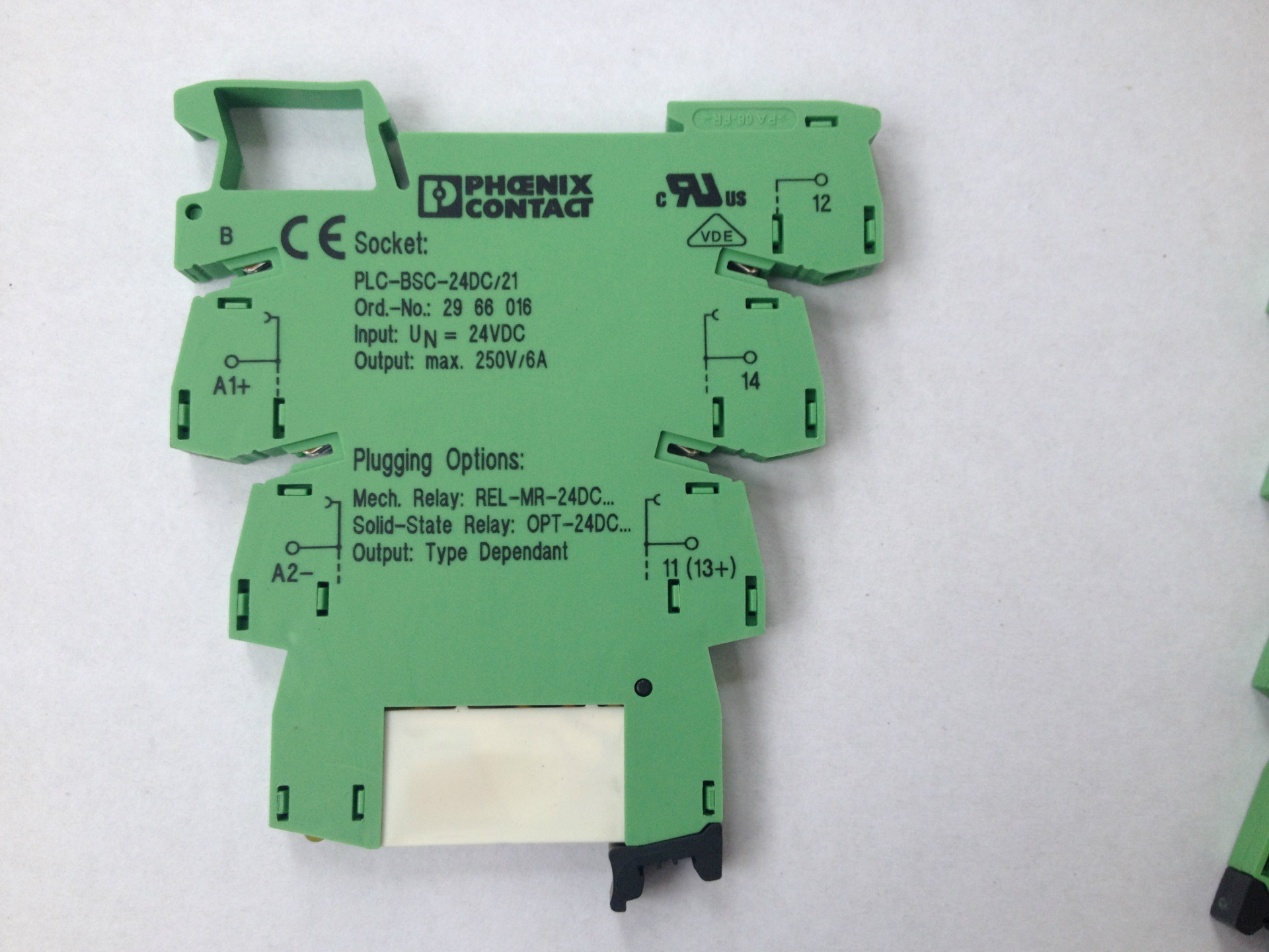 菲尼克斯Phoenix继电器 PLC-BSC-24DC/21 配套2961105 现货促销