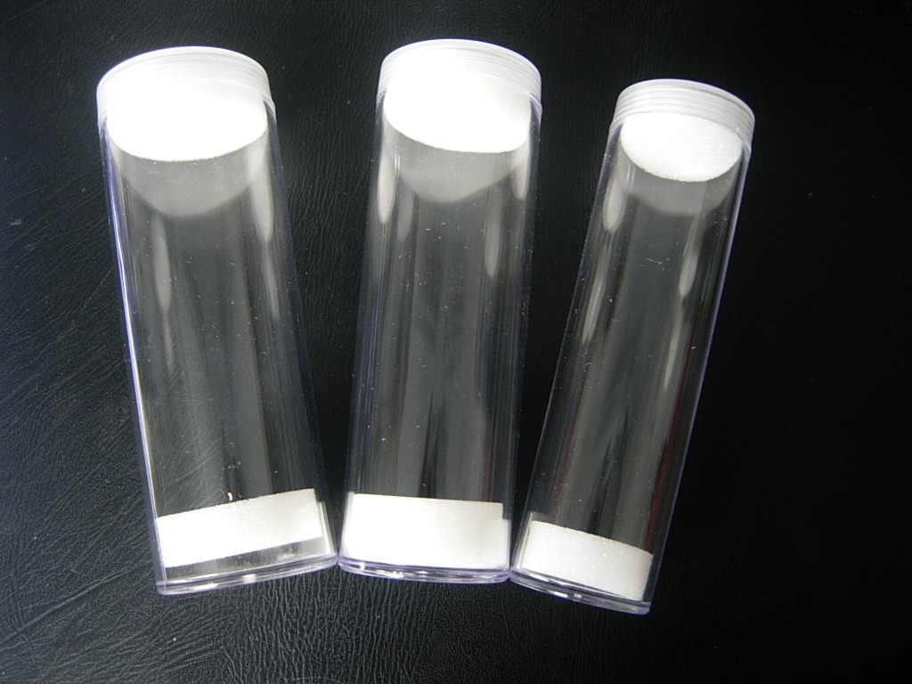 33mm圆桶筒币盒钱币盒亚克力卷币盒可放整卷野生动物系列纪念币