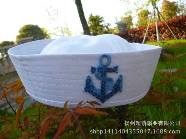 Blue Beads Sailor Hat