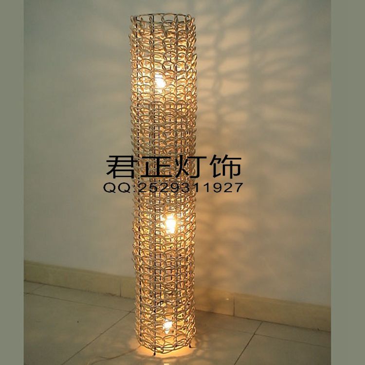 Rattan-Lamp-Floor