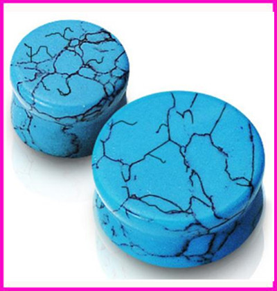 16mm Blue Turquoise Ear Expander Auricle Ear Tunnel Piercing Jewelry detail image 7