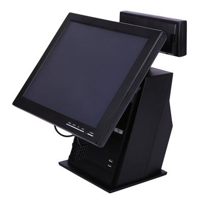 商业触屏收款机 15寸触摸屏 POS一体机 64G固盘 配正版收银软件|ms