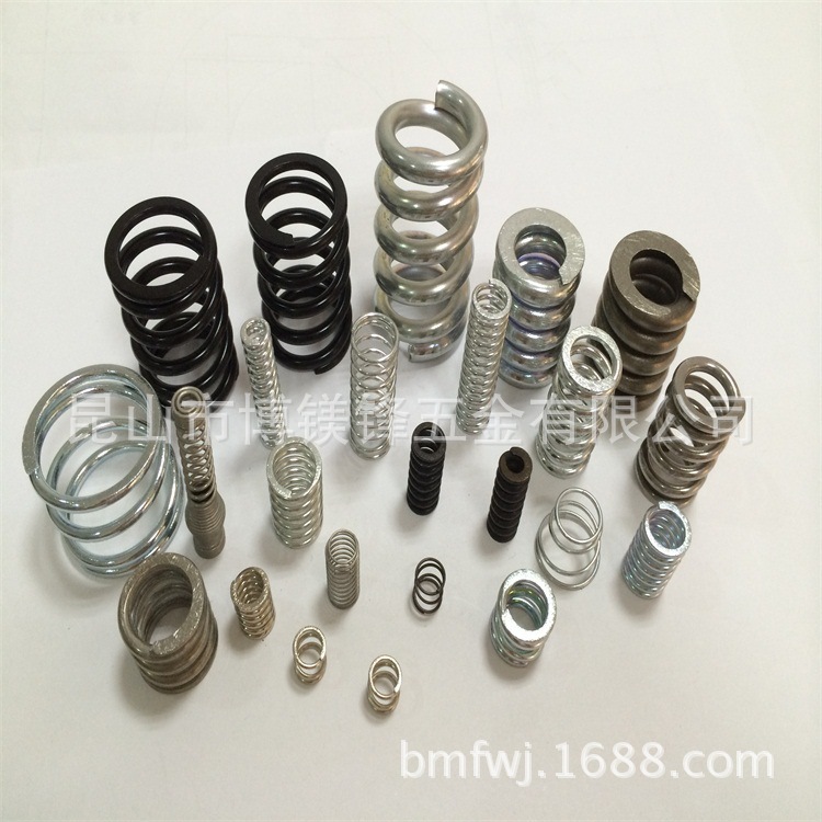 厂家大量供应圆柱大小压簧各类弹簧来图定制表面涂层