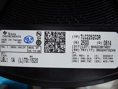 TLC2252CDR TLC2252C 100%进口原装 特价供应