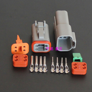 4-hole waterproof plug-in Dechu DT04-4P DT06-4s Modified waterproof plug-in male inserting a full set of terminals
