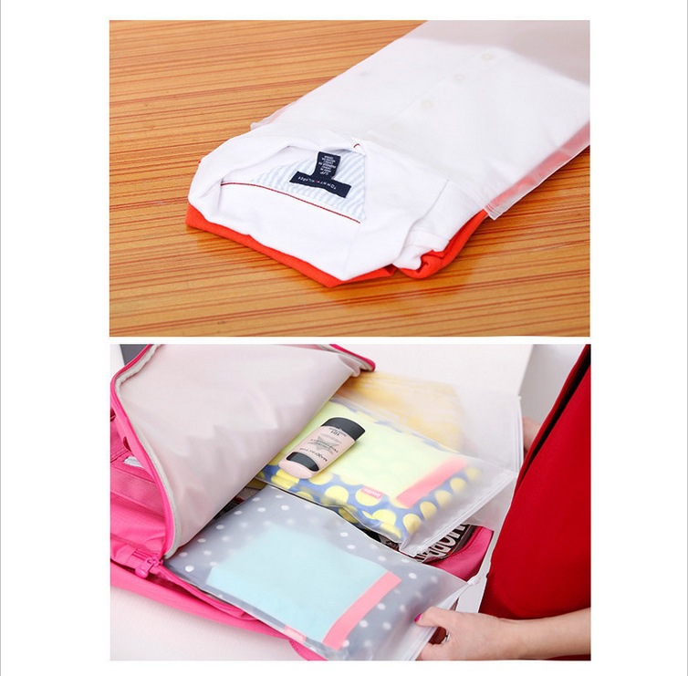 Korean Translucent Waterproof Underwear Clothing Finishing Ziplock Bag Wholesale Cheap Erlebniswelt-fliegenfischen Products display picture 12