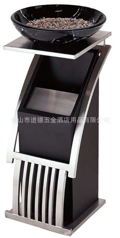 不锈钢垃圾桶酒店 立式烟灰缸 座地烟灰桶 宾馆垃圾桶烤漆 烟灰筒|ms