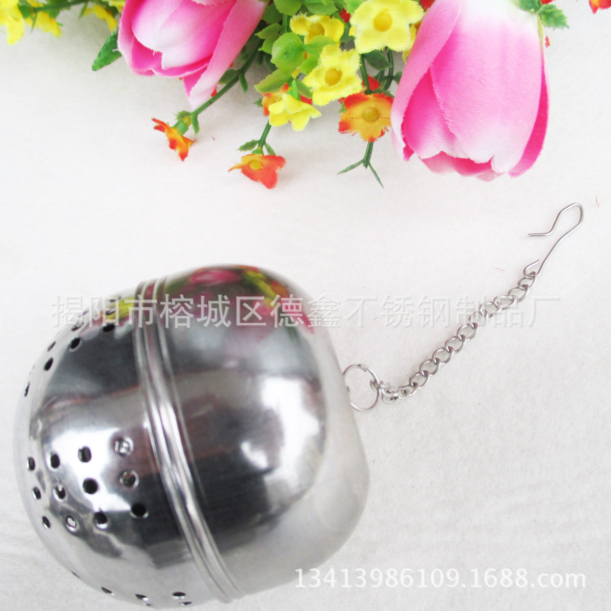 茶具茶道不锈钢泡茶器批发 厂家链条式取沫料茶球