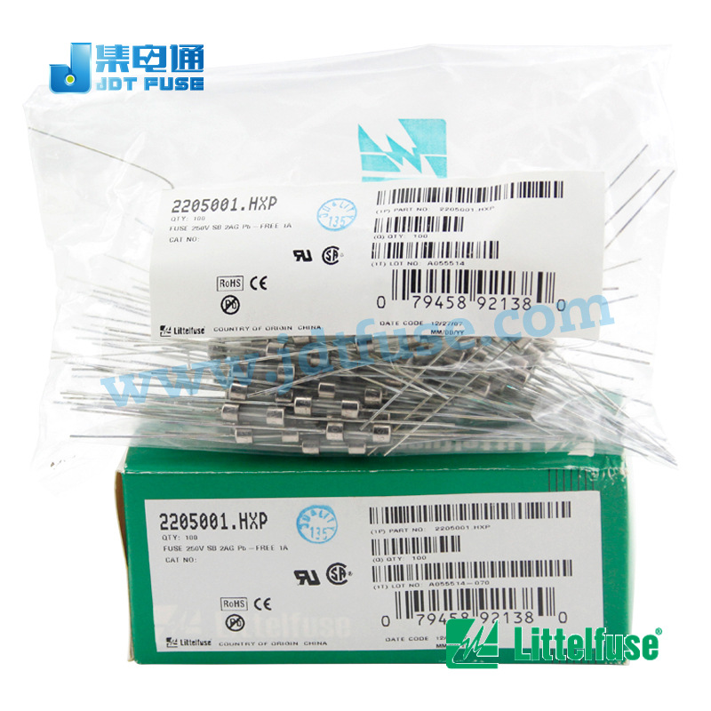 2205001.HXP力特Littelfuse  5x15玻璃管保险丝1A250V现货