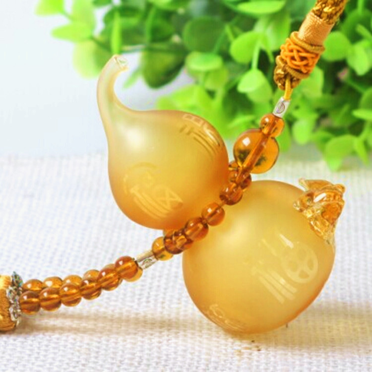 一件代发汽车香水挂件葫芦车饰品琉璃葫芦车内挂饰香水挂件带貔貅|ms